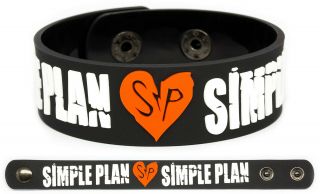 Simple Plan Wristband Rubber Bracelet