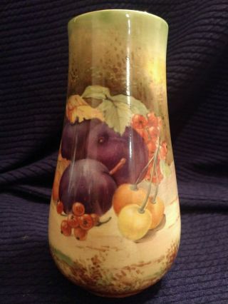 Royal Winton Grimwades " Fruit " Vase Signed