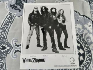White Zombie 1992 Geffen Records 8x10 Promo Photo Very Cool -