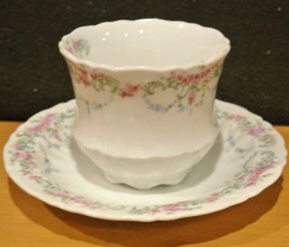 Vintage Porcelain C.  T.  Germany Cup and Saucer 4