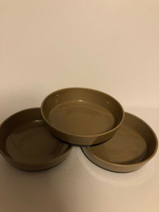 Franciscan Tahiti Cereal Bowls,  Vintage Set Of Three With The Tv Mark 8.  25 In