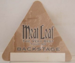 Meat Loaf - Concert Tour Cloth Backstage Pass
