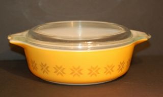 Vintage Pyrex Town And Country Casserole Dish W/ Lid - 471 - 1 Pt Size