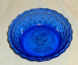 Vintage Shirley Temple Cobalt Blue Bowl - Etheny - Atlas