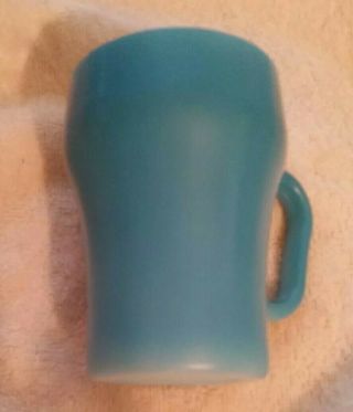 Rare Blue Fire - King Anchor Hocking Coca - Cola Shaped Cup/mug 25 Usa