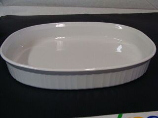 Corning Ware French White 2.  5 Qt Casserole Dish Bowl F - 4 - B Usa