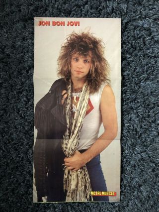 Bon Jovi - Long,  Double Sided Poster 80s 90s Band Rare