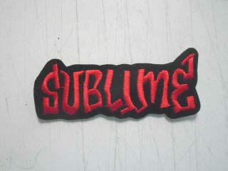 Sublime / Embroidered Iron - On Patch / Cond.  / 1 3/4 X 4 1/2 " Last One