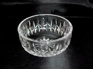 Signed Waterford Crystal Glass Lismore Pattern 5 " Candy Bowl