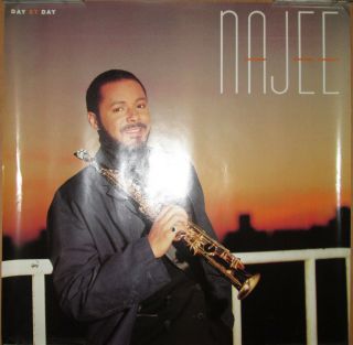 Najee Day By Day,  Emi Promotional Poster,  1988,  24x24,  Ex,  Jazz