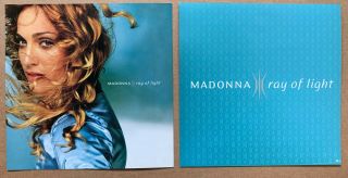 Madonna Ray Of Light Two Rare Promo 12 " X12 " Album Flat / Poster Double Sided