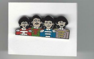 The Beatles Sgt.  Pepper Group Hat / Lapel Pin Limited Edition