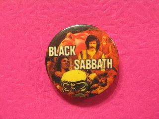 Black Sabbath Vintage Button Badge Pin Not Patch Poster Lp Cd Shirt Uk Import