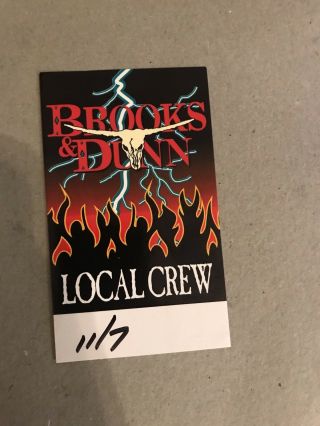 Backstage Pass - Brooks & Dunn - Tour - Local Crew Pass