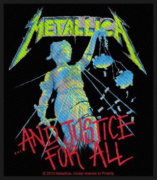 Metallica Patch And Justice For All Woven Patch