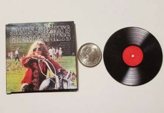 Miniature Record Album Barbie Gi Joe 1/6 Playscale Janis Joplin Greatest Hits