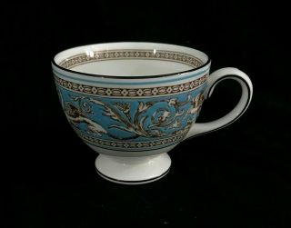 Wedgwood Florentine Turquoise Leigh Shape Footed Tea Cup W2714