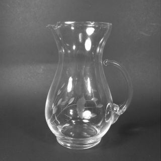 Princess House Heritage Small 6 1/2 " Pitcher 402 Cut Crystal Glass