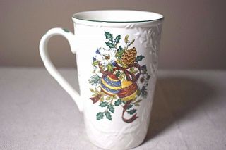 Mikasa English Countryside Festive Spirit Cappuccino Mugs Cup Christmas Set of 3 3