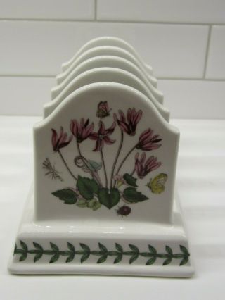 Portmeirion Botanic Garden Letter Holder Toast Rack Vintage Floral Ceramic 2