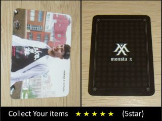 Monsta X 1st Mini Album Debut Trespass Black Shownu Official Photo Card