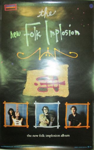 Folk Implosion - 2003 Promo Poster,  11x17,  Ex,  Lou Barlow,  Sebadoh,  Dinosaur Jr.