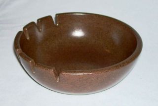 Heath (edith) Vintage 6.  5 " Round Ashtray (brownstone) Sausalito,  Ca Pottery