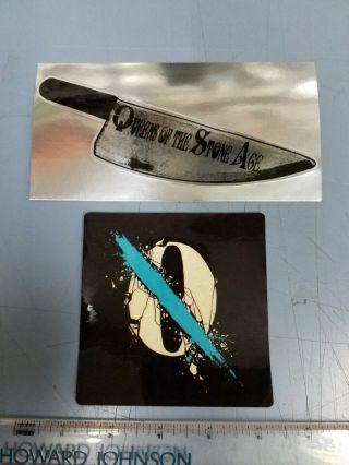 Queens Of The Stone Age 2005 & 2013 Promotional 2 Sticker Set Old Stock