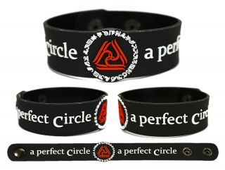 A Perfect Circle Wristband Rubber Bracelet V2