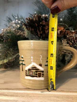 Sonoma Lodge Mug,  Coffee Cup,  Cabin,  Pine Trees,  Winter,  Holiday - 12oz 4