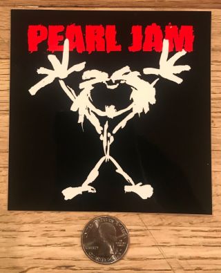 Official Pearl Jam Jeff Ament Designed Stickman Sticker,  Pj Ratsoundcrew Stickers