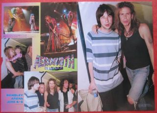 Aerosmith In London Steven Tyler Bobby Gillespie 1997 Clipping Japan Ir 8a 2p