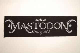 Mastodon Cloth Patch Sew On 7 " X 2 " Metal Rock (cp266)