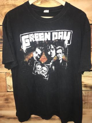 Green Day 2009 Tour Shirt (official) 21st Century Breakdowntour Miami Size Xl