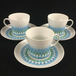 Set Of 3 Vtg Cups And Saucers By Noritake Bahama Younger Image 6922 Japan