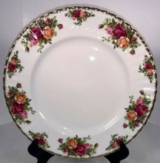 Vintage 1960s Royal Albert - Bone China - Old Country Roses Dinner Plate 10 3/8