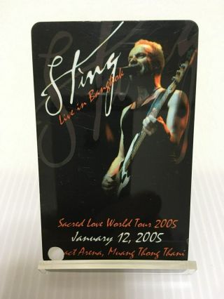 Sting Live In Bangkok Jan 2005 Stub Ticket