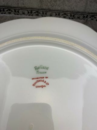 HAVILAND china Limoges France SILVER ANNIVERSARY Dinner Plate - 9 - 3/4 