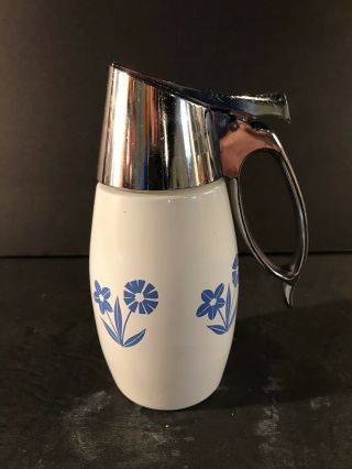 Gemco (corning Ware) Blue Cornflower Syrup Dispenser