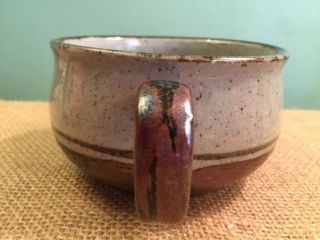 Vintage Otagiri Sierra Hand Crafted Stoneware Soup Mug Made in Japan Brown Bands 3