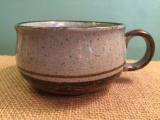 Vintage Otagiri Sierra Hand Crafted Stoneware Soup Mug Made in Japan Brown Bands 4