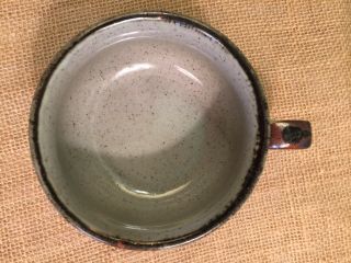 Vintage Otagiri Sierra Hand Crafted Stoneware Soup Mug Made in Japan Brown Bands 5