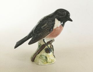 Vintage Beswick Porcelain Stonechat Bird Figurine 2275 England 3 1/4 "