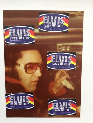 Vintage Candid Photo Of Elvis Talking With Fans In Black Jacket & Ep Glasses