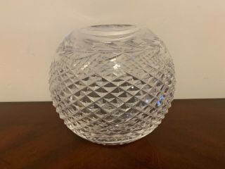 Waterford Crystal Round Glandore Rose Bowl Vase 5.  5”