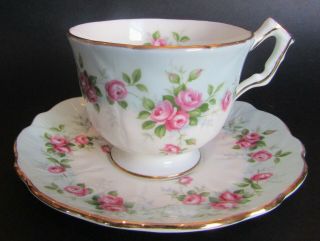 Vintage Aynsley Teacup And Saucer - Very Delicate Pink Roses