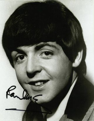 Beatles Paul Mccartney Signed 1964 8x10 Glossy Photo Print Early Liverpool 5