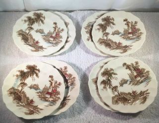 Johnson Brothers 8 Bread Plates The Old Mill Kitchenware Dining Collectibles