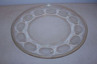 Vintage Pyrex Ovenware Teardrop 12 " Clear Glass Plate L 1392