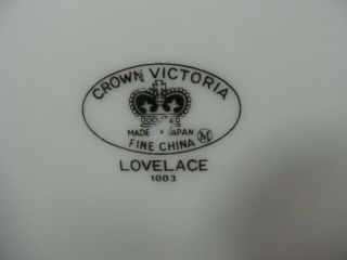Crown Victoria Lovelace Fine China 6.  25 